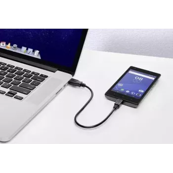 USB-kaabel Renkforce RF-4463073 0,15 m USB A Mikro-USB B Must