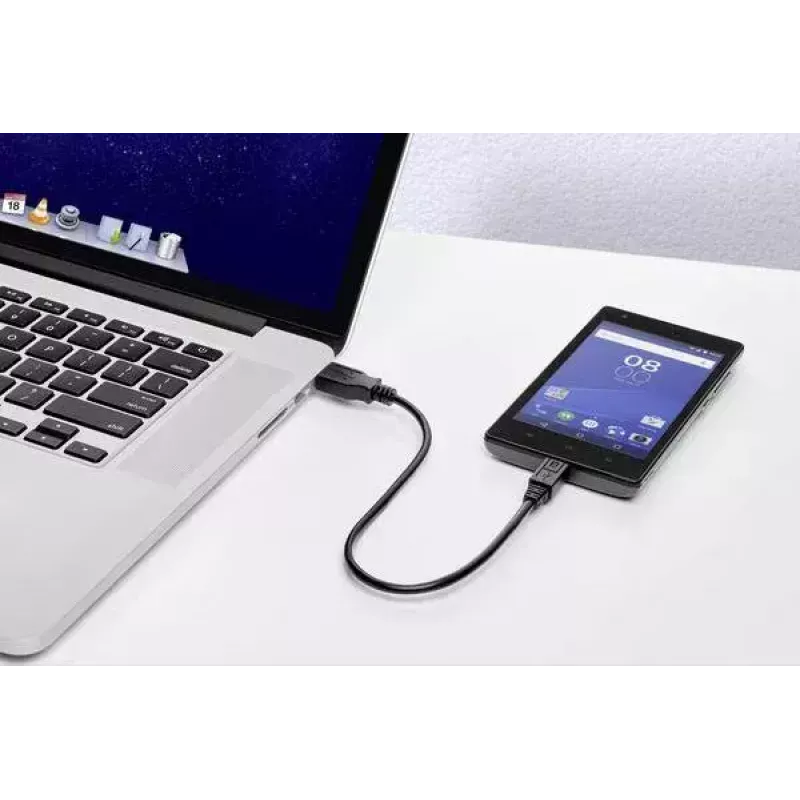 USB-kaabel Renkforce RF-4463073 0,15 m USB A Mikro-USB B Must