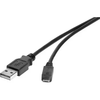 USB-kaabel Renkforce RF-4463073 0,15 m USB A Mikro-USB B Must