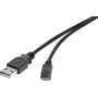 USB-kaabel Renkforce RF-4463073 0,15 m USB A Mikro-USB B Must