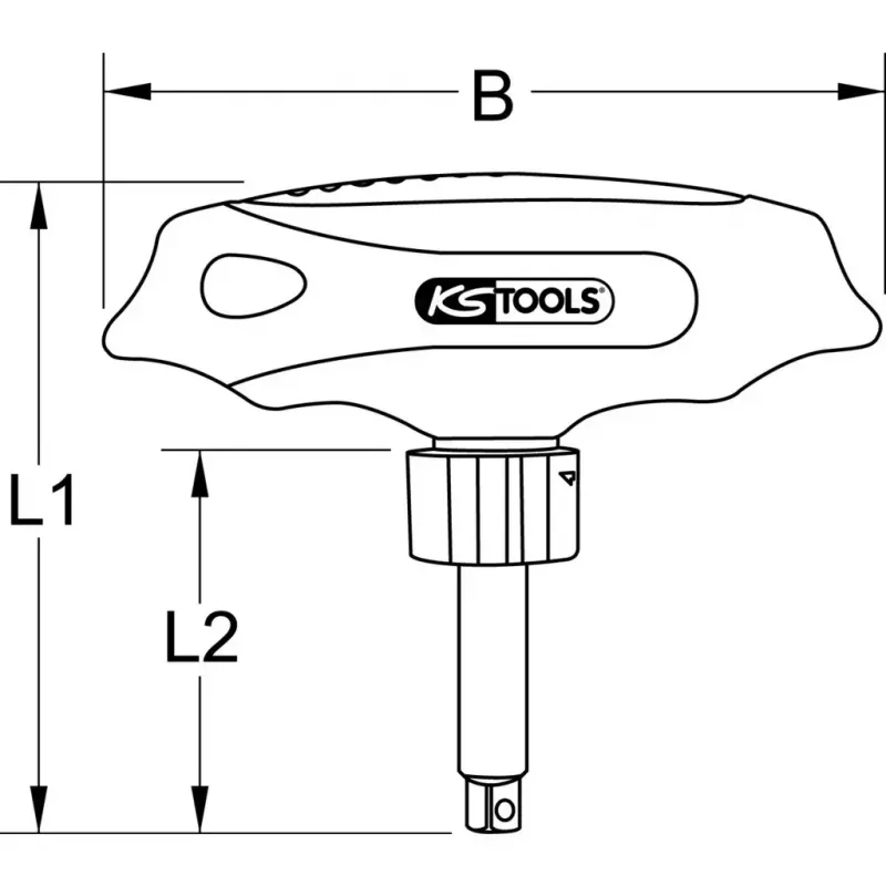 Mitmeotsaga kruvikeeraja KS Tools 151.1109 Laius 115 mm Pikkus 110 mm Kaal 40 g