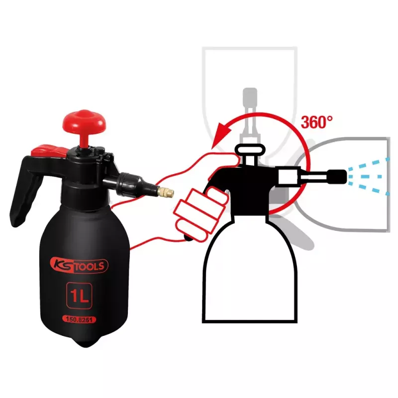 Käsiprits KS Tools 150.8251 kaaluga 250 g