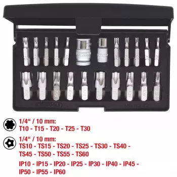 Padrunikomplekt KS Tools 911.3120 — 22 teraspadrunit, 432 g
