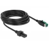 Toitekaabel DeLOCK 85486 Must 5m PoweredUSB