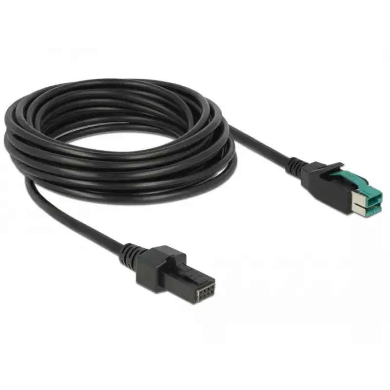 Toitekaabel DeLOCK 85486 Must 5m PoweredUSB