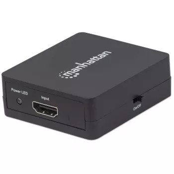Manhattan HDMI Splitter 2-Port , 1080p, must, edastab ühest HDMI-allikast väljundi kahele HD-ekraanile