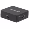 Manhattan HDMI Splitter 2-Port , 1080p, must, edastab ühest HDMI-allikast väljundi kahele HD-ekraanile