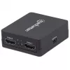 Manhattan HDMI Splitter 2-Port , 1080p, must, edastab ühest HDMI-allikast väljundi kahele HD-ekraanile