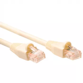 ACT Ivory 15-meetrine U/UTP CAT5E ühenduskaabel snagless RJ45-pistikutega