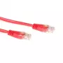 ACT Red 1 meeter U/UTP CAT5E ühenduskaabel RJ45 pistikutega