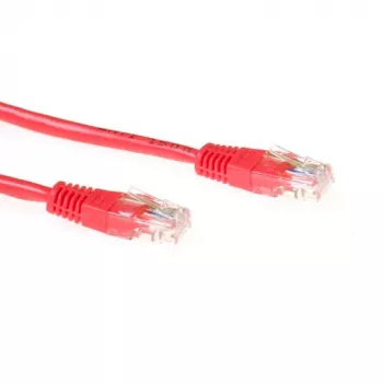 ACT punane 3-meetrine U/UTP CAT5E patch-kaabel RJ45-pistikutega