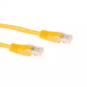 ACT kollane 15-meetrine U/UTP CAT5E ühenduskaabel RJ45-pistikuga