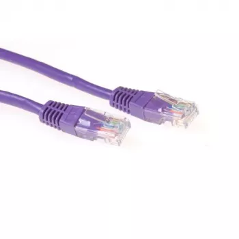 ACT lilla 0,5-meetrine U/UTP CAT5E ühenduskaabel RJ45-pistikutega