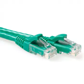 ACT roheline 1 meeter U/UTP CAT6 patch-kaabel, tõmbekindel, RJ45-pistikutega