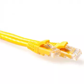 ACT kollane 5 meetri U/UTP CAT6 paigalduskaabel, takistusvaba, RJ45 pistikutega