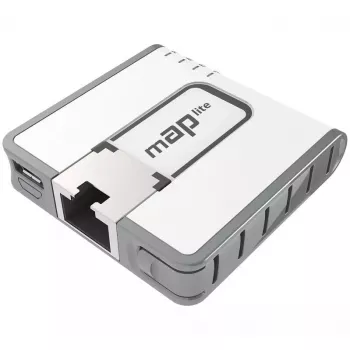 Mikrotik mAP lite, RBMAPL-2ND, 2,4 GHz, PoE, 10/100 Mbit/s, valge