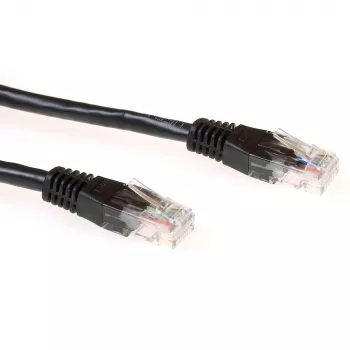 ACT must 0,25-meetrine U/UTP CAT6 ühenduskaabel RJ45-pistikuteiga