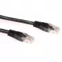 ACT must 0,25-meetrine U/UTP CAT6 ühenduskaabel RJ45-pistikuteiga