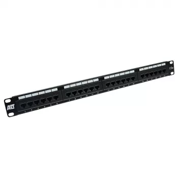 Patch Panel 24 pordiga varjestamata CAT5E ACT PP1001