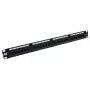 Patch Panel 24 pordiga varjestamata CAT5E ACT PP1001