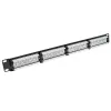 Patch Panel 24 pordiga varjestamata CAT5E ACT PP1001