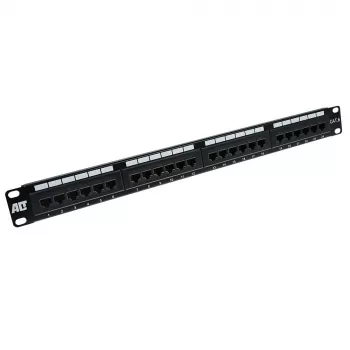 Patchpanel 24 pordiga varjestamata CAT6 ACT PP1010