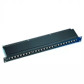 Patchpanel CAT6 varjestatud 24 porti kaanega ACT PP1012