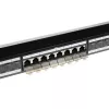 ACT 24-pordine varjestatud CAT6A patch-paneel kattega CAT6A