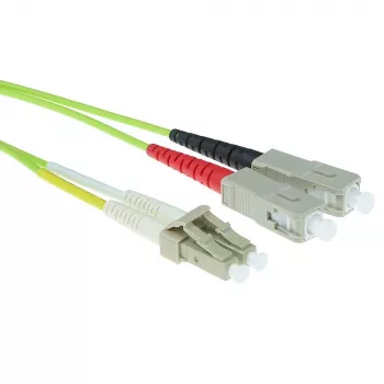 ACT 5 meetrit LSZH Multimode 50/125 OM5 fiiberoptiline patchkaabel dupleks LC ja SC pistikutega