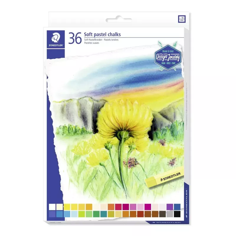 Staedtler Design Journey Soft Pastel Chalk 2430 C36, 36 tk