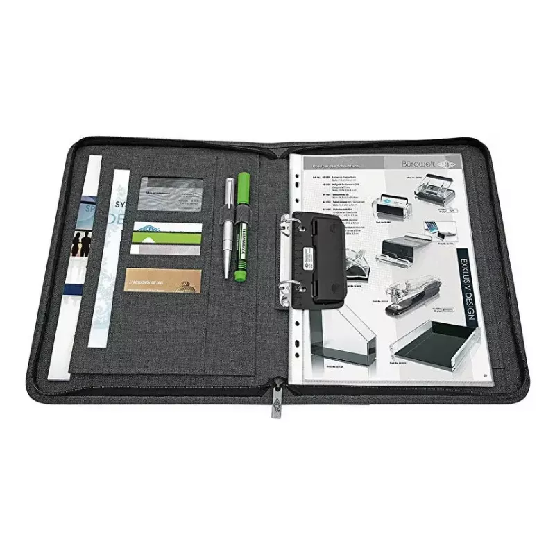 Isiklik korraldaja WEDO 58 352412 A4 polüester hall, 2-rõngaga kaust