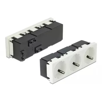 Pistikupesa DELOCK 81323 CEE 7/3 3P+N+PE 250V 16A ABS Valge