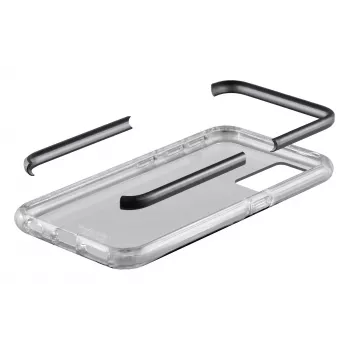Cellularline Tetra Force Shock-Twist - Galaxy A41, kate, Samsung, Galaxy A41, 15,5 cm (6,1 tolli), must, läbipaistev