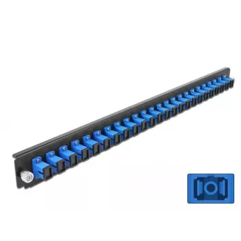 Splice Box Front Panel DeLOCK 19 inch 24 port SC Simplex blue