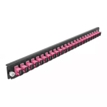 DeLOCK 19-tolline 24 pordiga SC Simplex liitmiskarbi esipaneel, violetne