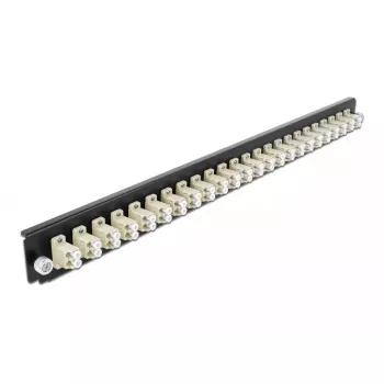 Kiudoptiline eespaneel DeLOCK 19 tolli 43359 24 porti LC Dupleks beež