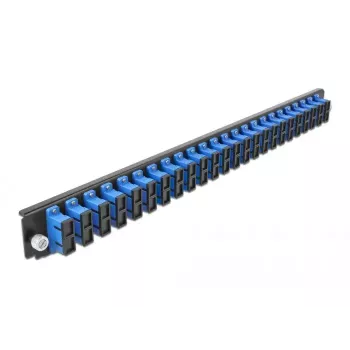 Splice Box Front Panel DeLOCK 19 tolli 24 porti SC Duplex sinine