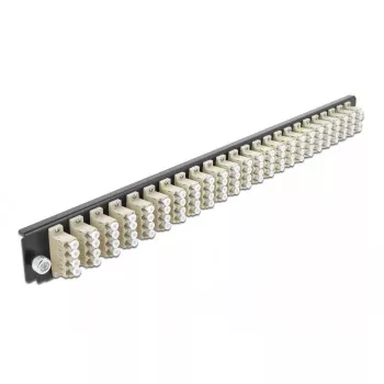 Splice Box esipaneel DeLOCK 19 tolli 24 porti LC Quad beež