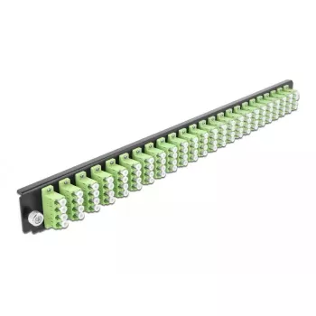 Splice Box Front Panel DeLOCK 19 inch 24 port LC Quad laimiroheline