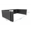 Rack base DeLOCK 19 tolline Seinale Paigaldatav Riiul 3U kokkupandav must