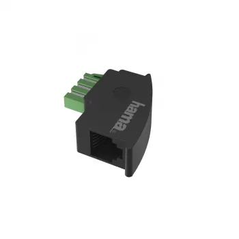 Hama 00201122 kaablisooline adapter TAE-F RJ11 Must