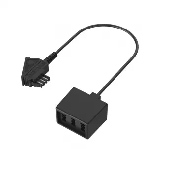 Hama 00201124 kaabliadapter TAE-F 3 x TAE-NFF Must