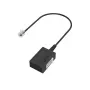 Hama 00201130 kaabli soo adapter TAE-F RJ11 Must