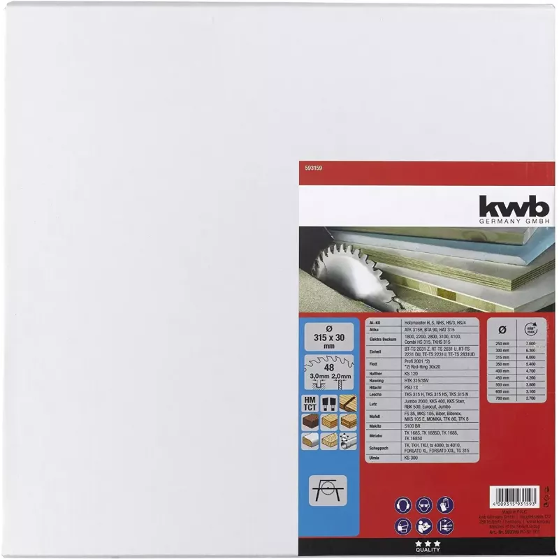Ketasaeleht KWB 593159 31,5 cm 1 tk