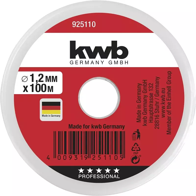 Nöör KWB 925110 100 m nailon roheline 1,2 mm