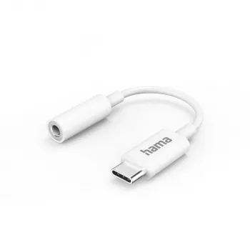 Hama 00201524 helikaabel USB C – 3,5 mm, valge