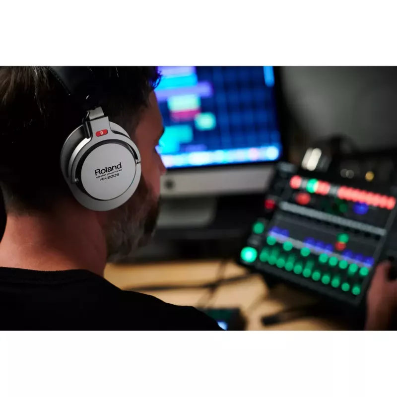 Roland RH-200S kõrvaklapid juhtmega muusika must hõbedane 20-20000 Hz