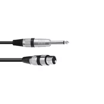 Helikaabel XLR 3-kontaktiline emane pistik 6,35 mm isasele pistikule 0,9 m Omnitronic 3022516L