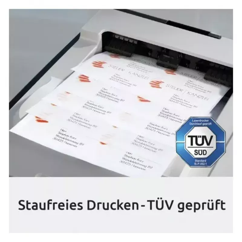 Isekleepuv printerisilt Avery LR3427-10 Valge A4 80 silti