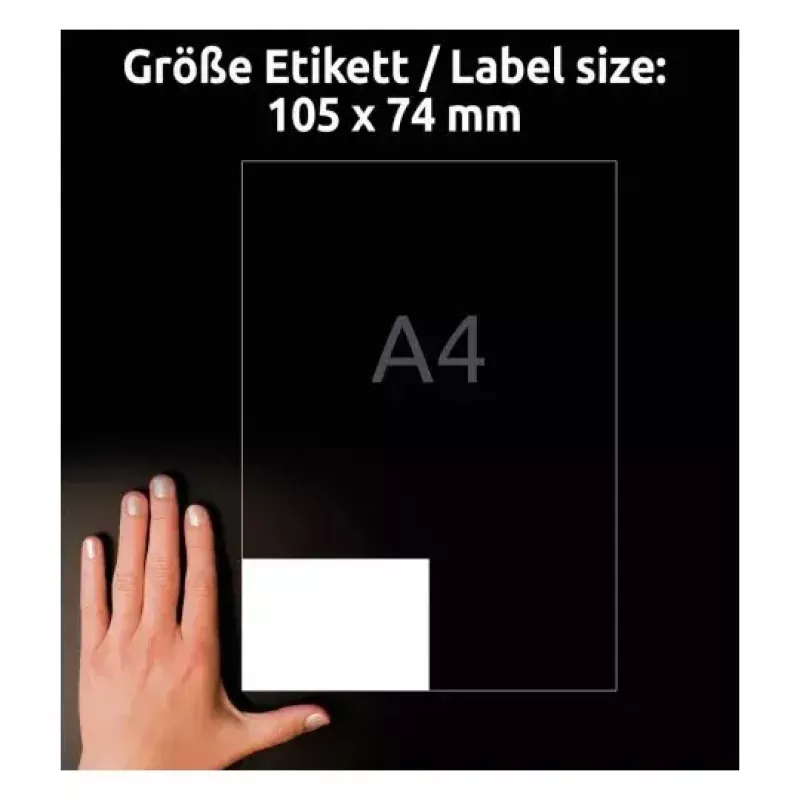 Isekleepuv printerisilt Avery LR3427-10 Valge A4 80 silti